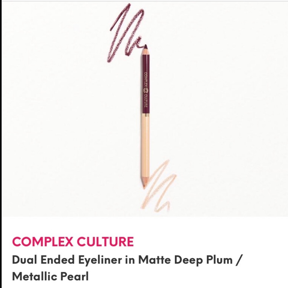 NWT Ipsy Dual Ended Eyeliner in Matte Deep Plum / Metallic Pearl